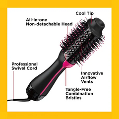 Hair Dryer Hot Air Brush Styler and Volumizer One Step Multifunction Hair Straightener Curler