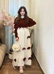 Trendy V-neck design • Unique bow detailing • Modest & elegant look • Comfortable fitting